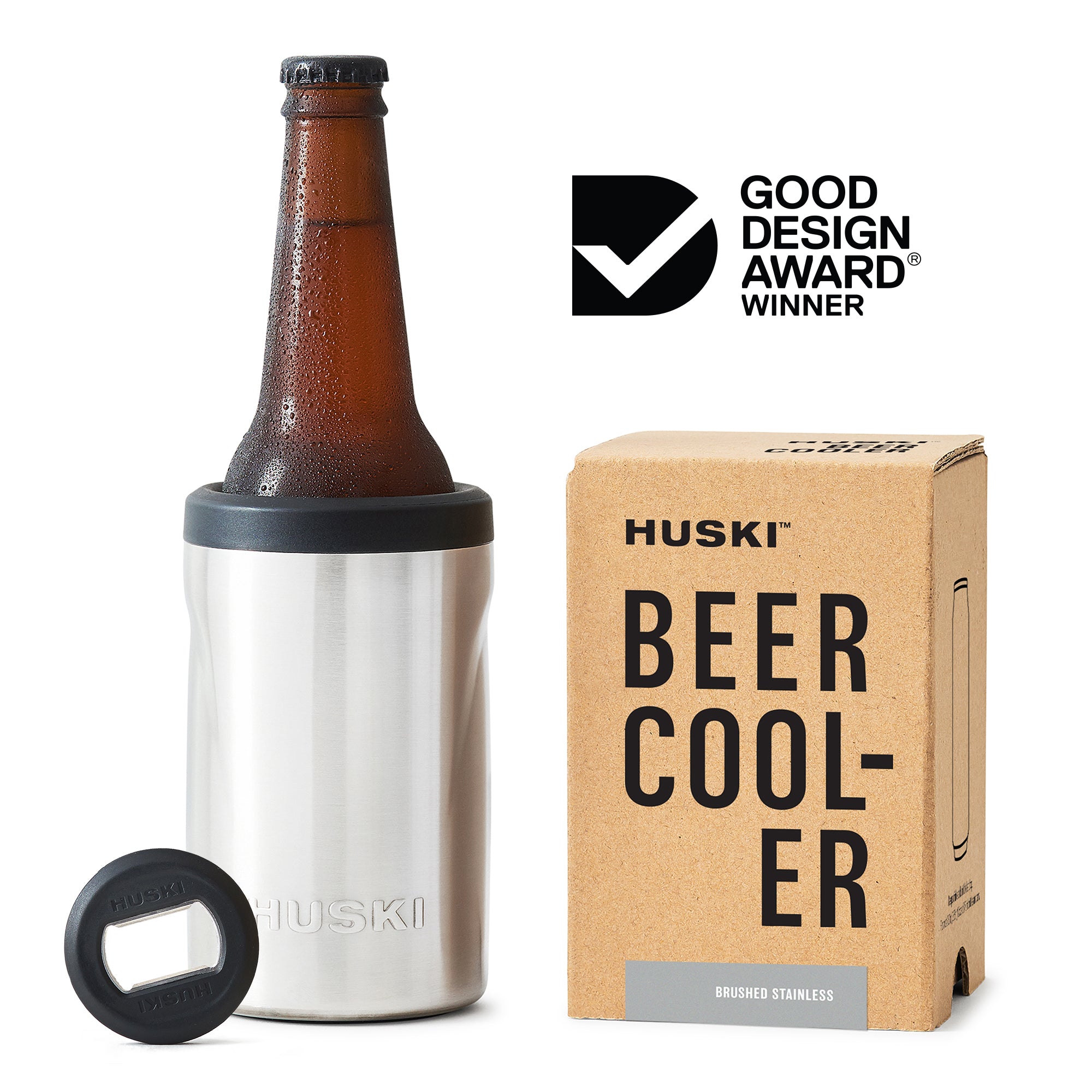 Huski Beer Cooler Brushed Stainless
