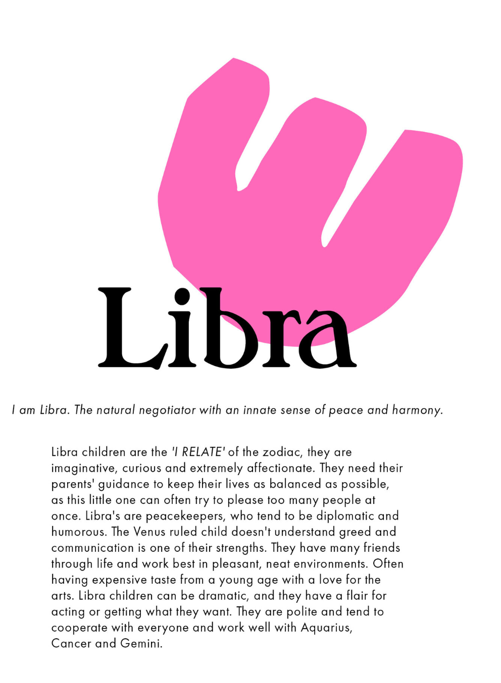 Zodiac Prints Libra