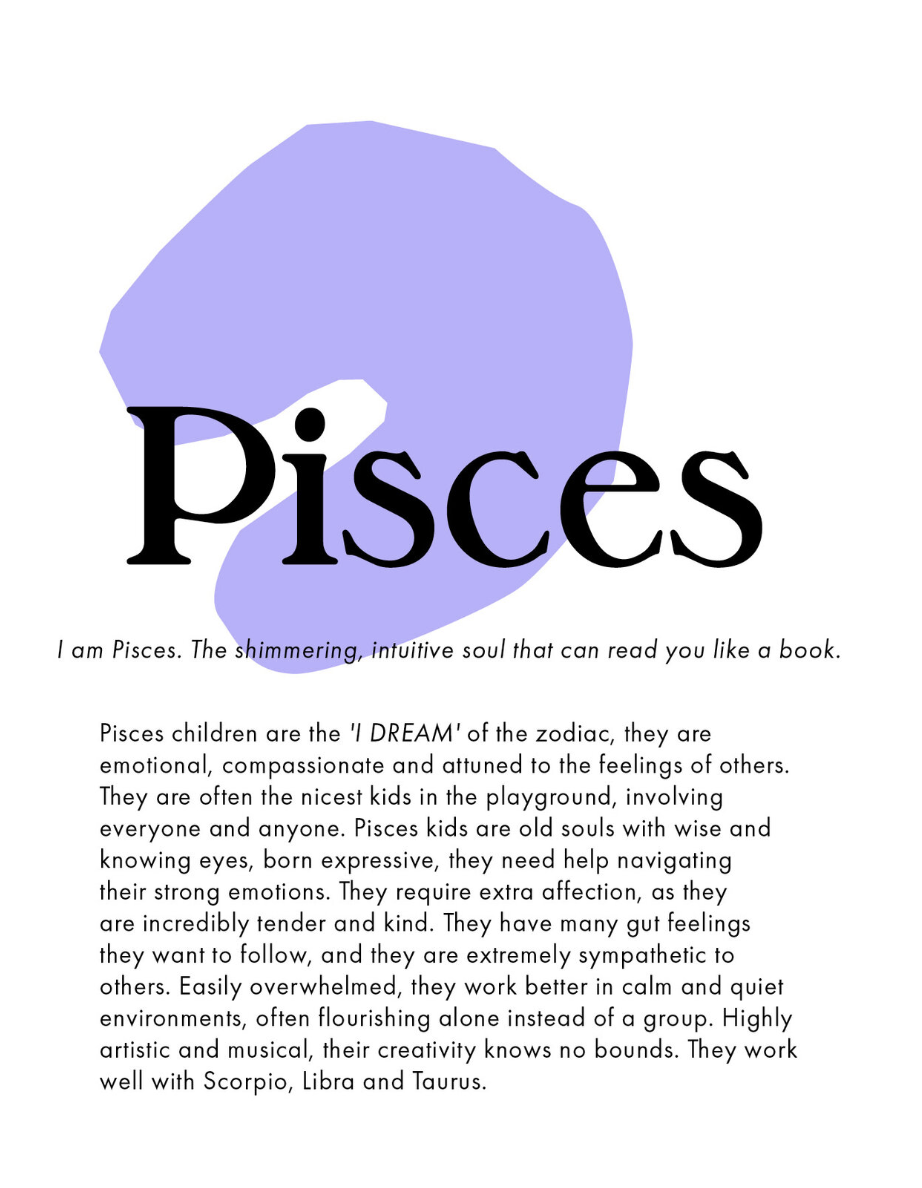 Zodiac Print Pisces