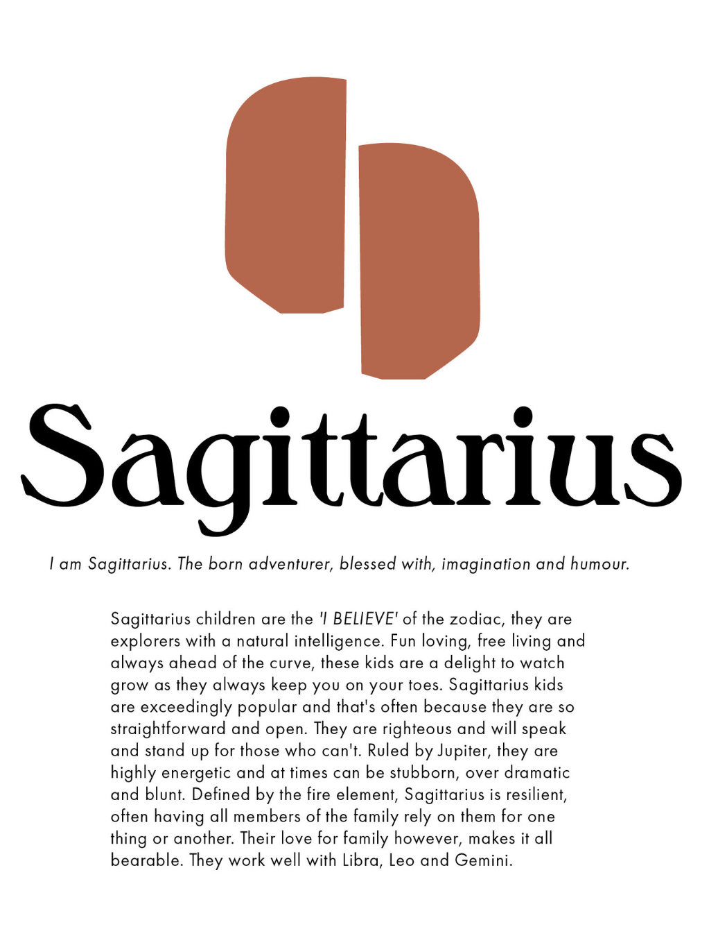 Zodiac Print Sagittarius