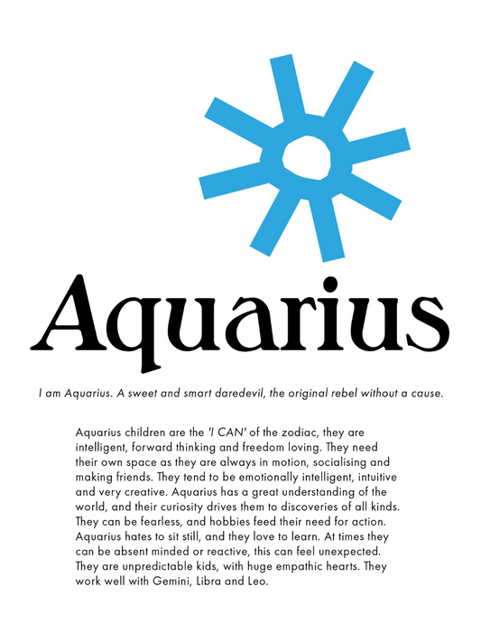 Zodiac Print Aquarius