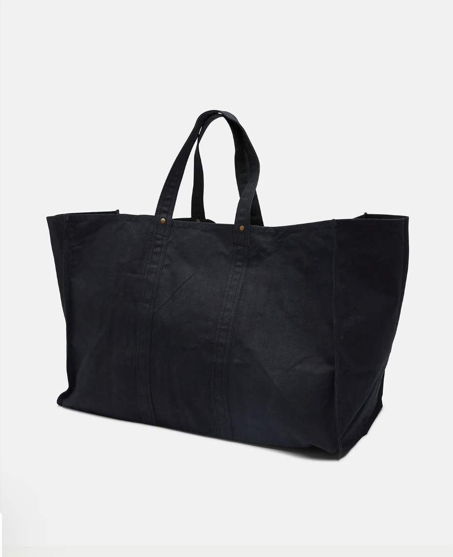 Pony Rider Market Carry All Canvas Tote Bag Black