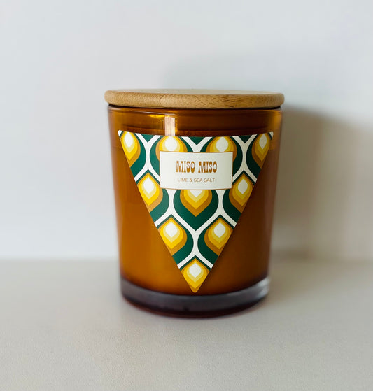 Miso Miso Scented Candle - Lime and Sea Salt