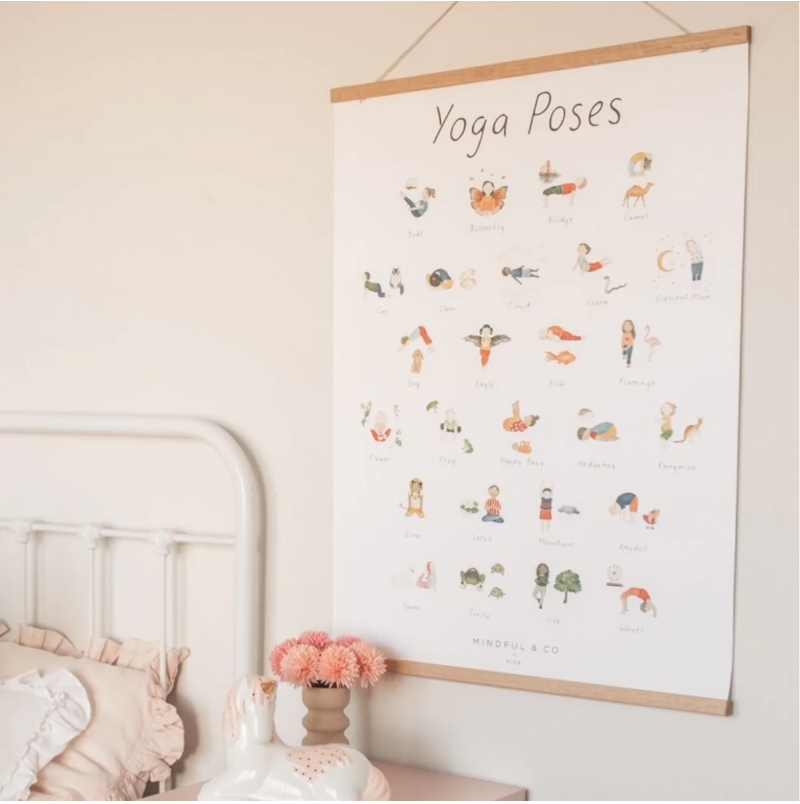 Mindful and Co Yoga Poses Poster