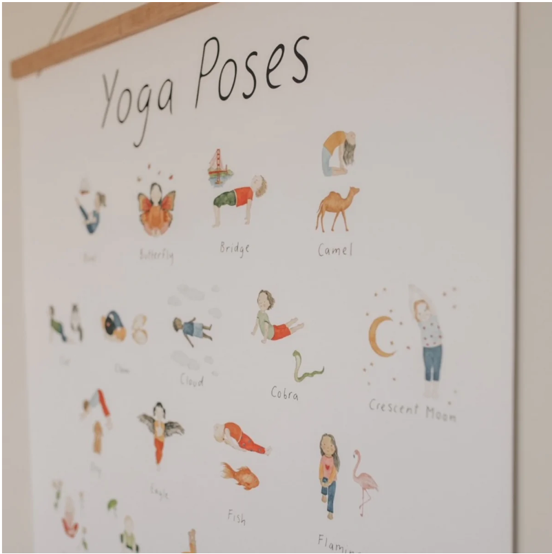 Mindful and Co Yoga Poses Poster